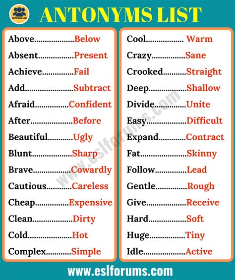 database antonyms